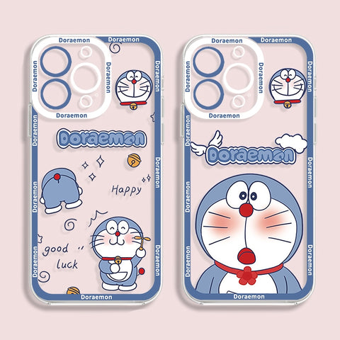 Cartoon Doraemon Soft Silicone Case for iPhone Silm Back Cover