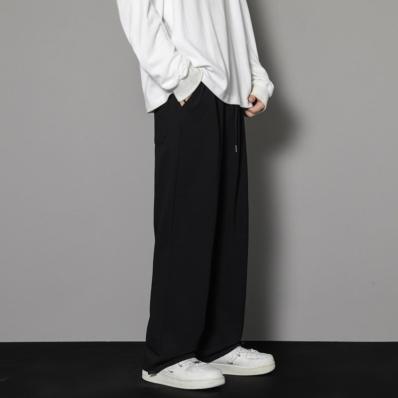 Sweatpants Mens Straight Pants Large Size Male Casual Pants Streetwear - xinnzy