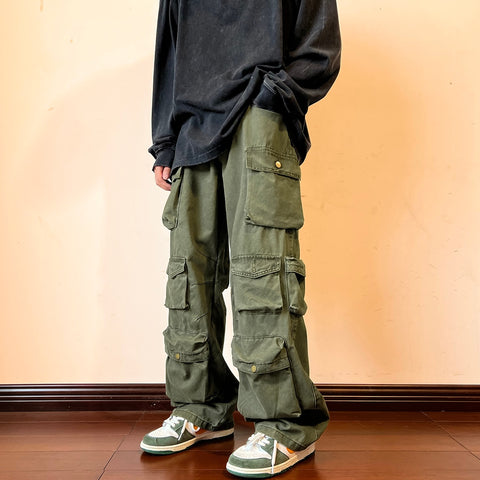 Cargo Pants Multi-pockets  Pant Harajuku Men Streetwear Casual Hip-hop