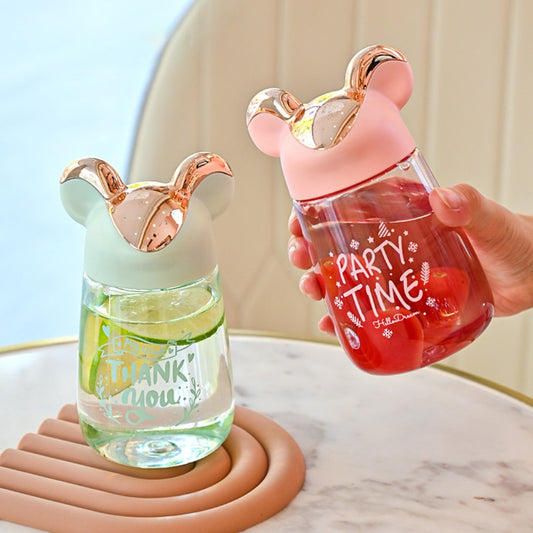 Mug High Value Cartoon Clear Plastic Water Bottle Mouse Portable