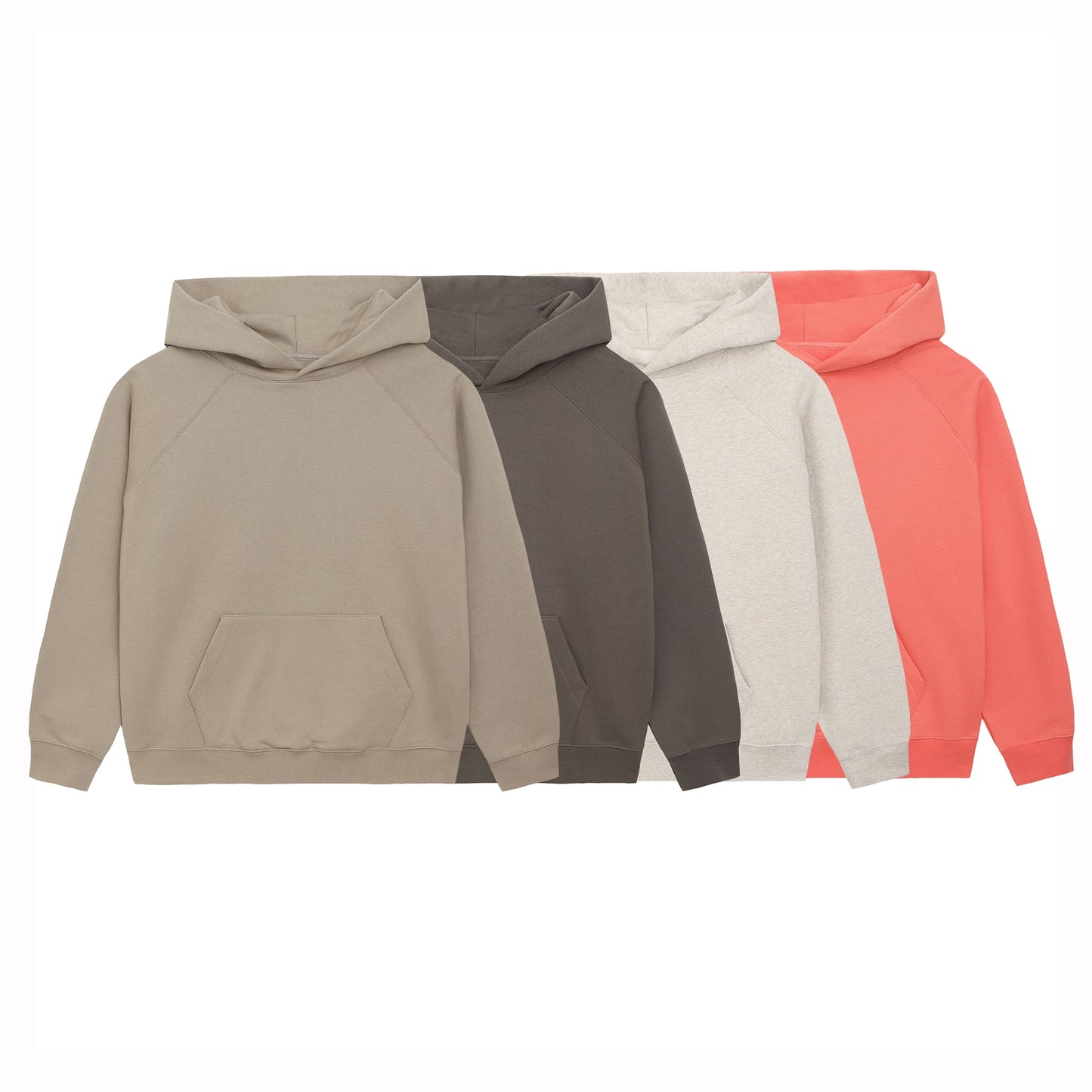 High Quality Solid Color Hoodies Sweatshirts Loose Unisex Fashion Hip Hop Sweatshirt Cotton Pullover - xinnzy