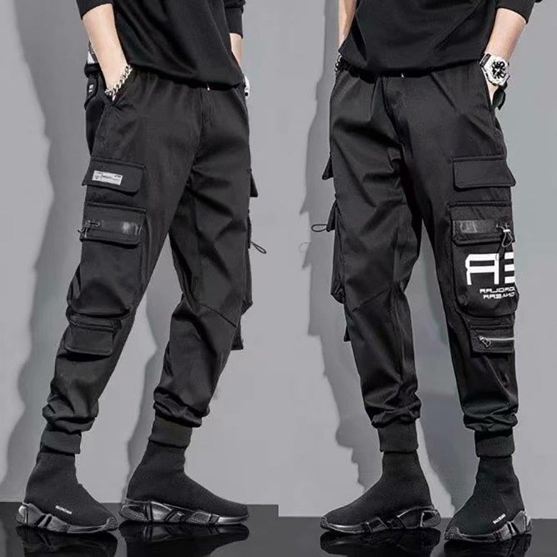 Harajuku Jogger Cargohose Herren Mode Militär Techwear Streetwear Hip Hop