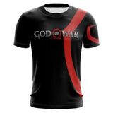 Men T-shirt Kratos God of War 3D Print Cosplay Short Sleeve - xinnzy