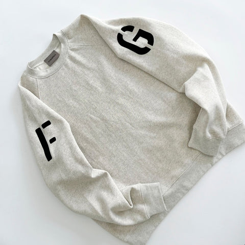 Sweatshirt mit Buchstabenärmeln, Unisex, dick
