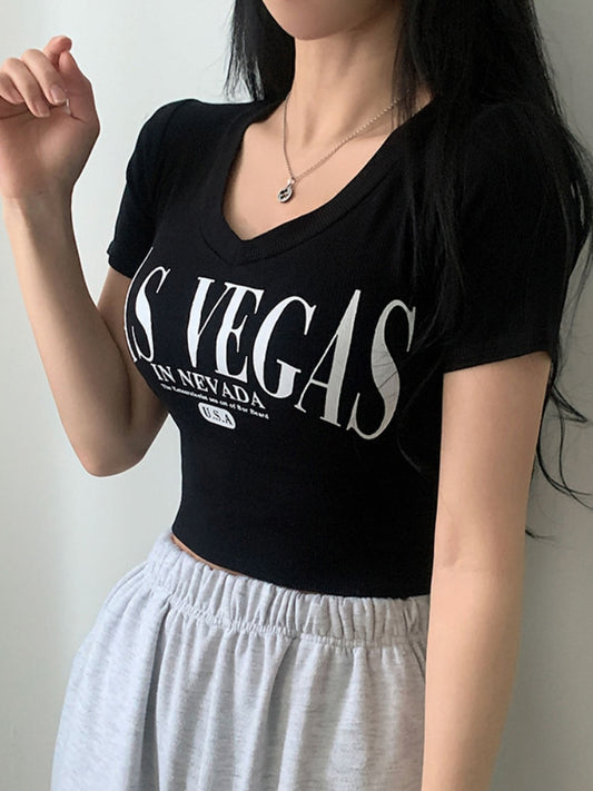 T Shirts Women Streetwear Slim Casual