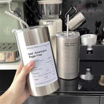 Mug Coffee Cup  Stainless Steel Water Drinks