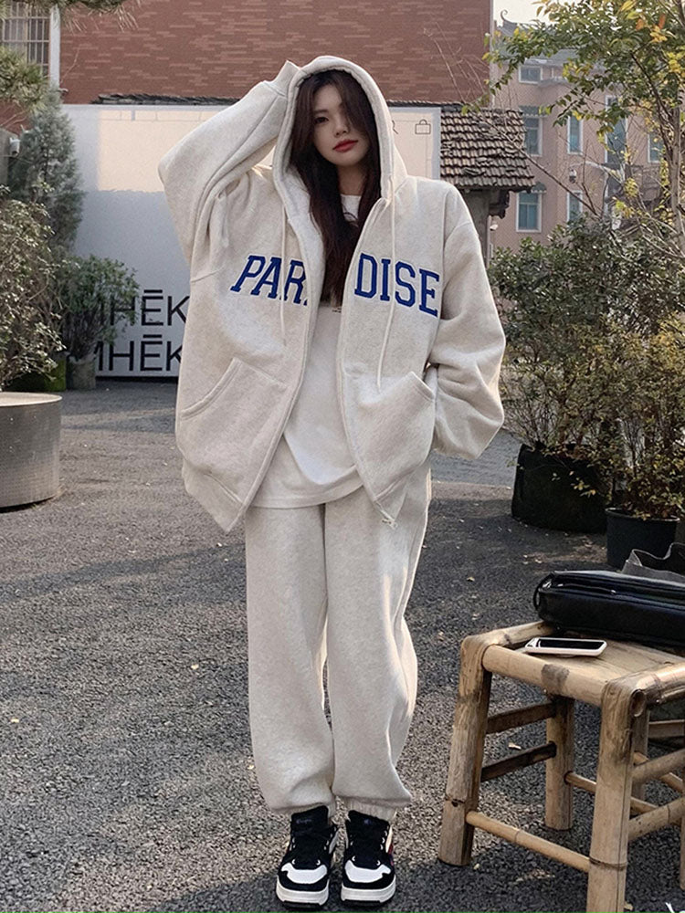 Women Hoodie Y2k Loose Oversized Warm Thick Fleece