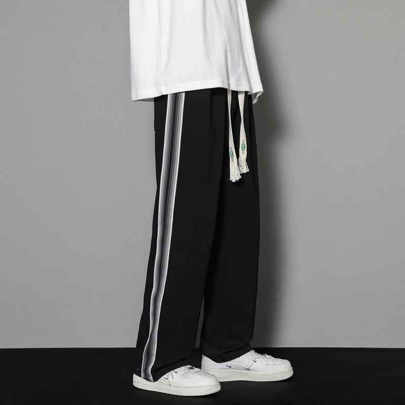 Sweatpants Men Straight Pants Male Loose Harajuku Pants Streetwear Oversize Sports Men - xinnzy