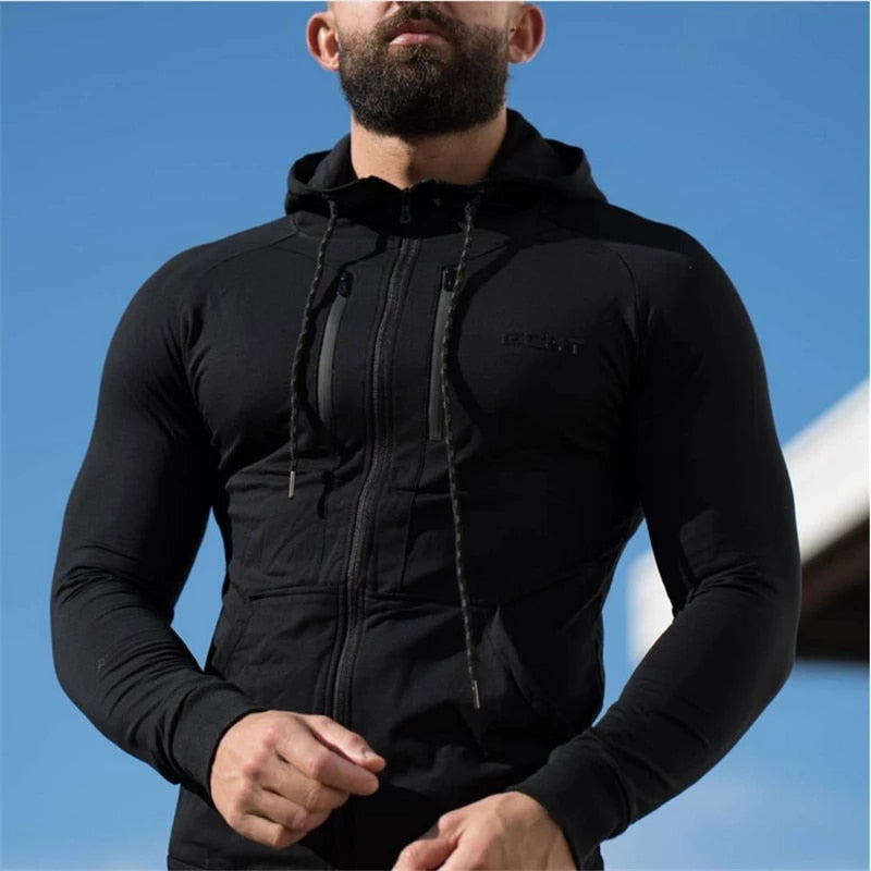 Gym Sport Running Training Fitness bodybuilding Sweatshirt Outdoor Sportswear Hooded