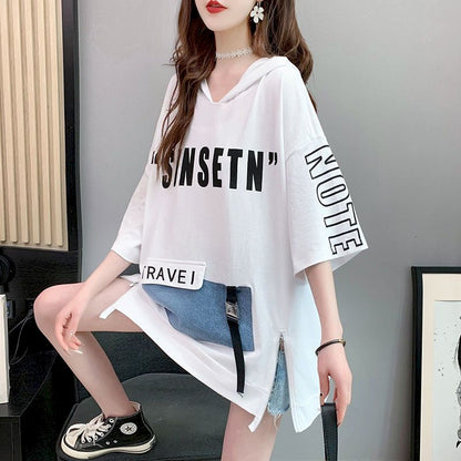 Women Hoodie Korean Large Size Sleeves  Loose