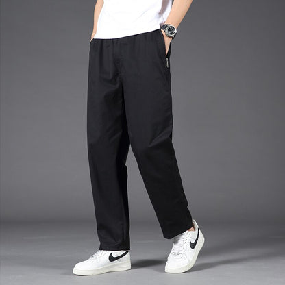 Men Casual Cargo Pants Four Seasons Cotton Men Trousers Multi Pockets Loose Straight - xinnzy