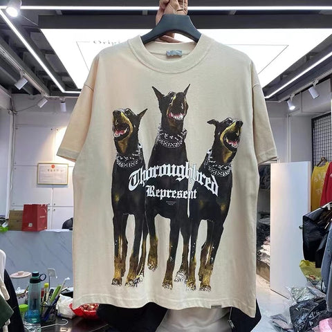 Spirit Hound printed Vintage High Street T-shirt - xinnzy