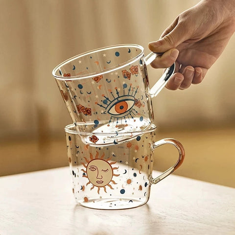 Mug Breakfast Milk Coffee Couple Mug Tumbler Water Drinkware