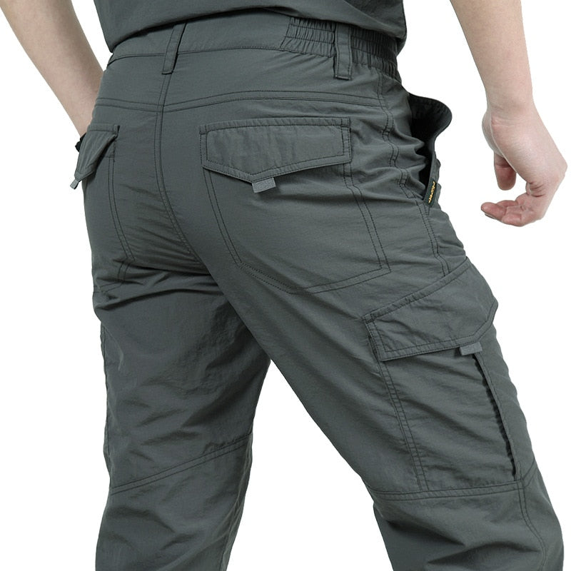 Tactical Cargo Pants Mens Lightweight Army Military Waterproof Quick Dry