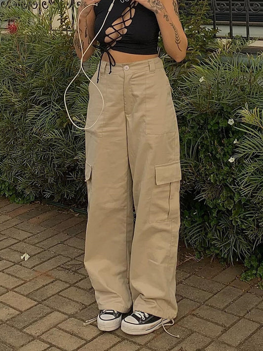 Vintage Streetwear Y2K Women's Fashion Cargo Pants