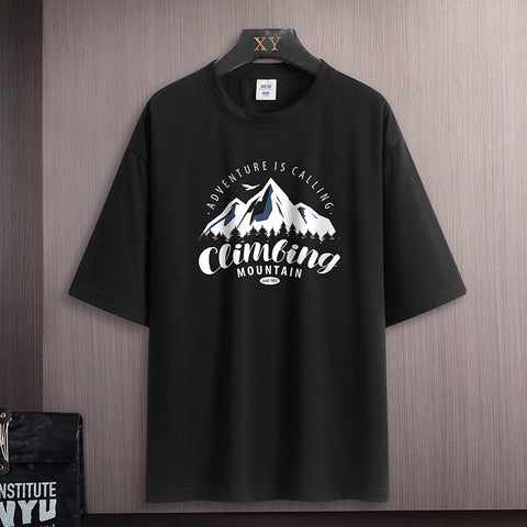 T-Shirt Men Mountain Summer High Quality Top Tees Classic