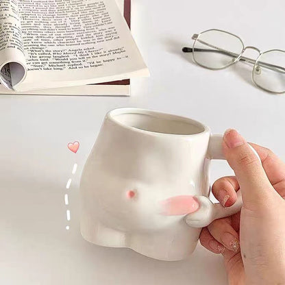 Mug Creative Girl Weird Cup Pinch Belly Cup Fat House Belly