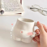 Tasse Kreatives Mädchen Weird Cup Pinch Belly Cup Fat House Belly