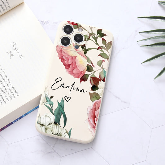 Blumen Handyhülle für iPhone personalisierte Softcover