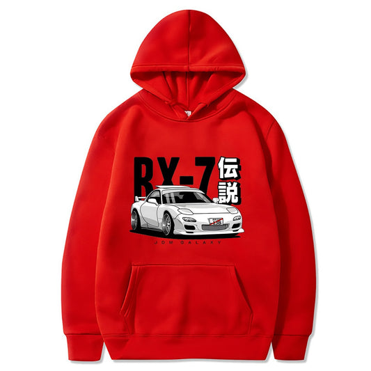 Männer Hoodies Harajuku RX7 FD Drift Japanische Autos Casual