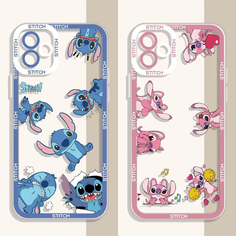 Disney Stitch Soft Silicone Case for iPhone  Lens Protective Cover