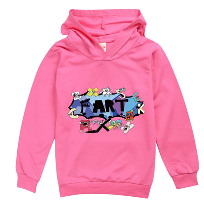 Children Alphabet Lore Hoodie Cartoon Tops for Kids & Teens, Spring Autumn Full Sleeve Hoodies