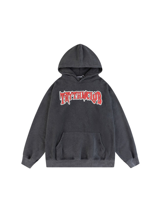 Urban Vibes Herren Hip Hop Streetwear Hoodies Trendige Buchstabenbedruckte Paarkleidung für den Herbst