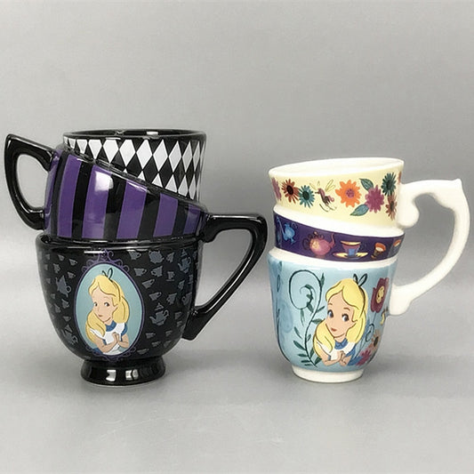 Cups Ceramic  Mug  Alice Mug Cartoon Ceramic Cup