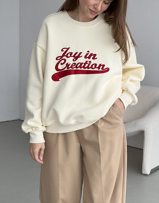 Retro-Buchstaben-Stickerei bedruckter Pullover-Mantel für Damen