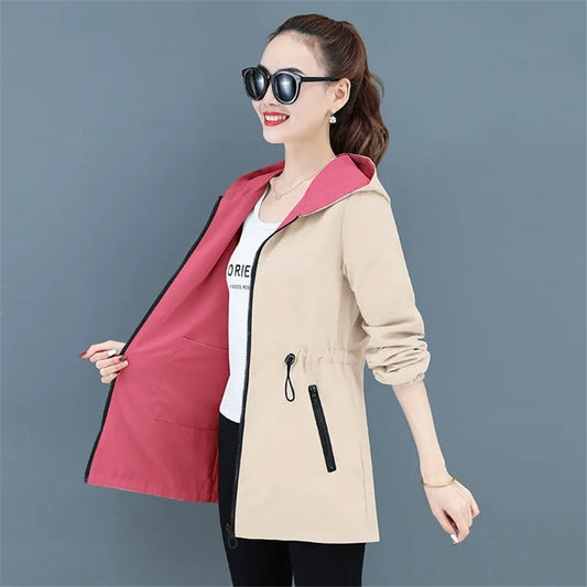 Women Sweatshirts Casual Chaqueta Mid-length Classic