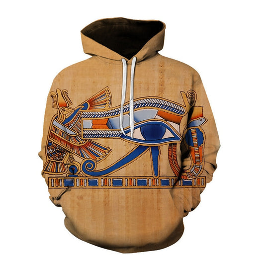 Streetwear Hoodies Men Ancient Horus Egyptian God Eye of Egypt Pharaoh Anubis