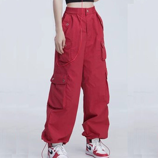 Women's Cargo Pants Large Pocket Hip Hop Casual Style