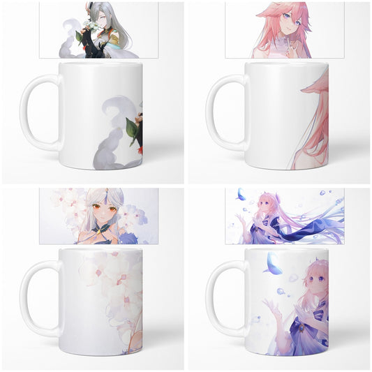Genshin impact cup mug ceramic mug coffee mug original set