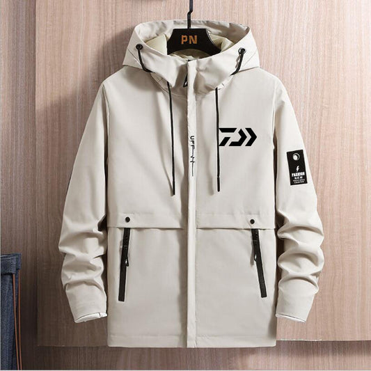 Spring Autumn  Fishing   Jacket Hooded Windbreaker Senior Cycling Leisure Sportswear Top - xinnzy